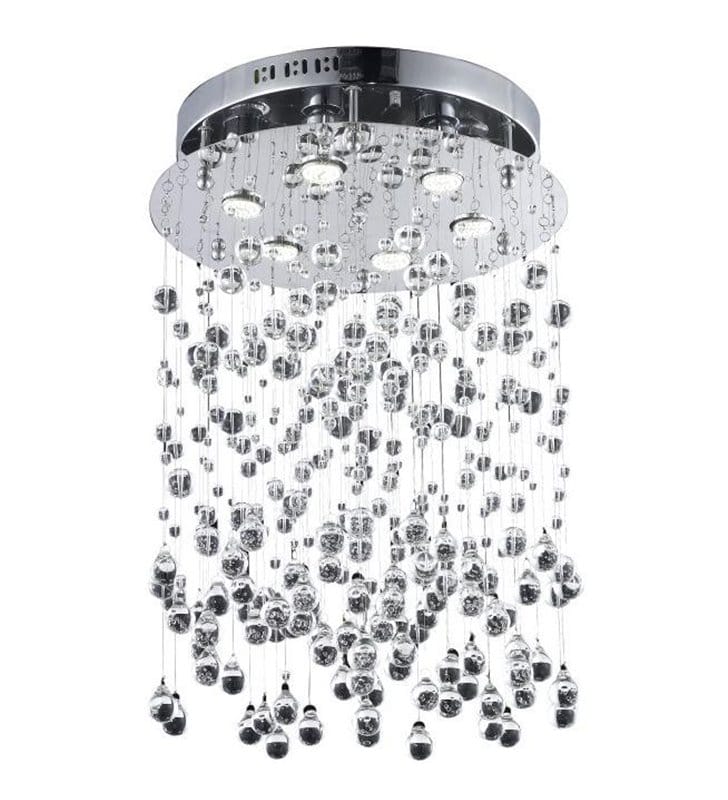 Lampa wisząca Comet zwisające kryształowe kulki elegancka dekoracyjna do sypialni jadalni do salonu