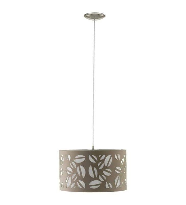 Lampa wisząca Biandra ażurowa kawa kolor taupe