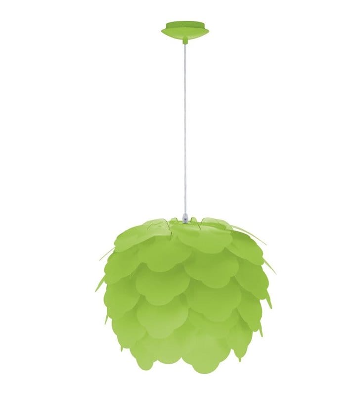 Lampa wisząca Filetta zielona klosz szyszka - DOSTĘPNA OD RĘKI
