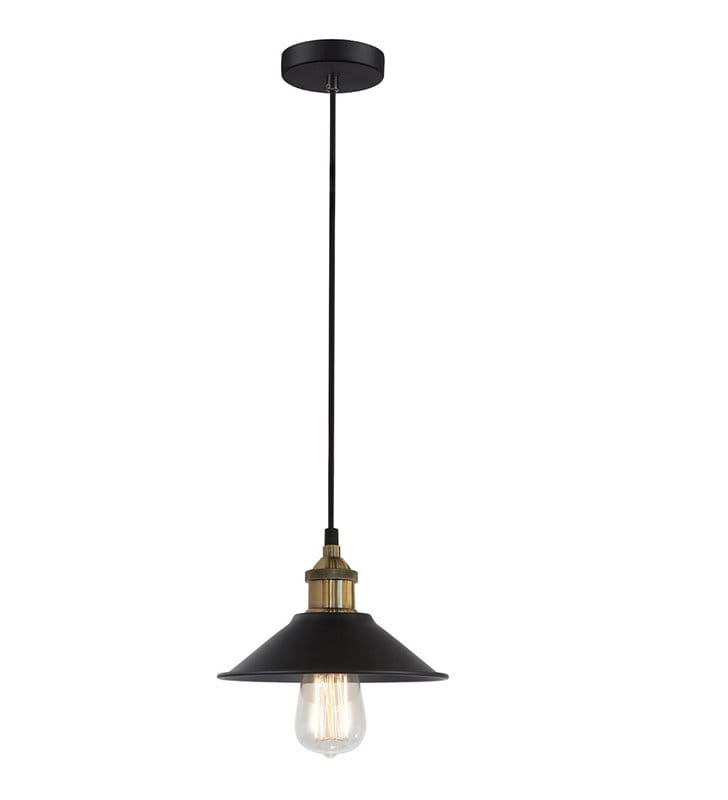 Lampa wisząca Kermio metalowa w stylu retro vintage do salonu kuchni jadalni nad stół lub wyspę kuchenną długi kabel