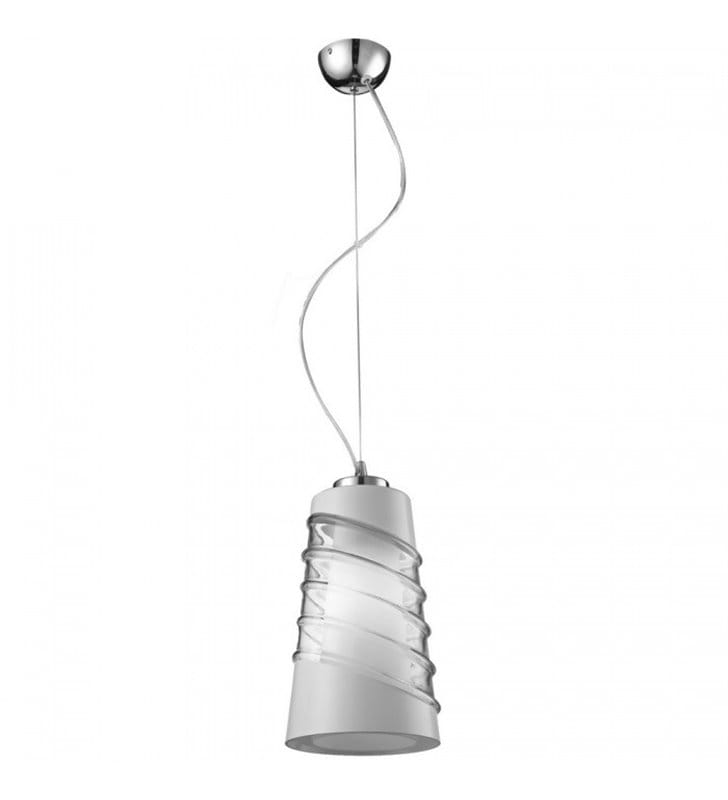 Lampa wisząca Crister nowoczesna z dekoracyjnym szklanym kloszem