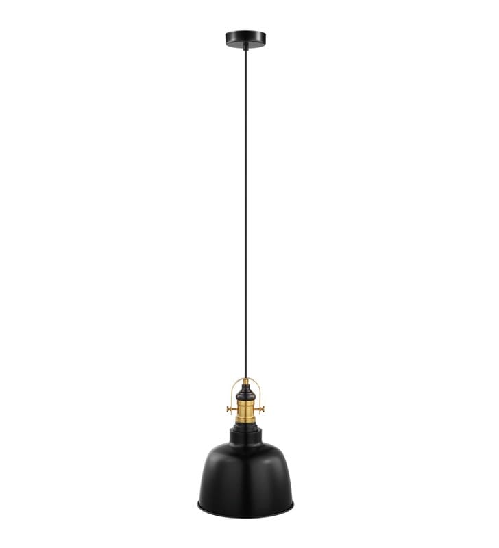 Gilwell czarna lampa wisząca z patynowym wykończeniem nowoczesna w stylu loftowym industrialnym vintage