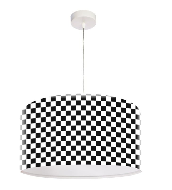 Lampa wisząca Chessboard biało czarna szachownica
