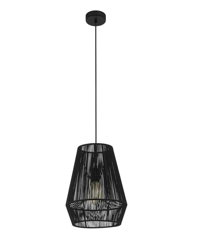 30cm czarna lampa wisząca Palmones do salonu sypialni jadalni