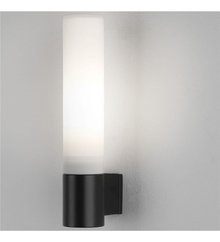 Czarny klasyczny kinkiet do łazienki oświetlający lustro Bari IP44 możliwość ściemniania - OD RĘKI