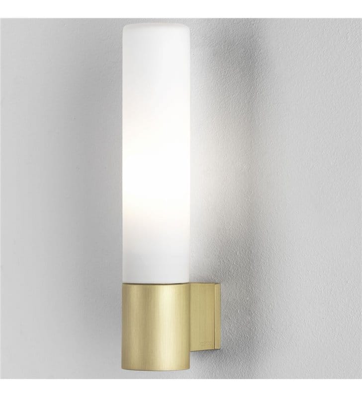 Kinkiet do łazienki oświetlający lustro Bari złoty mat IP44 możliwość ściemniania