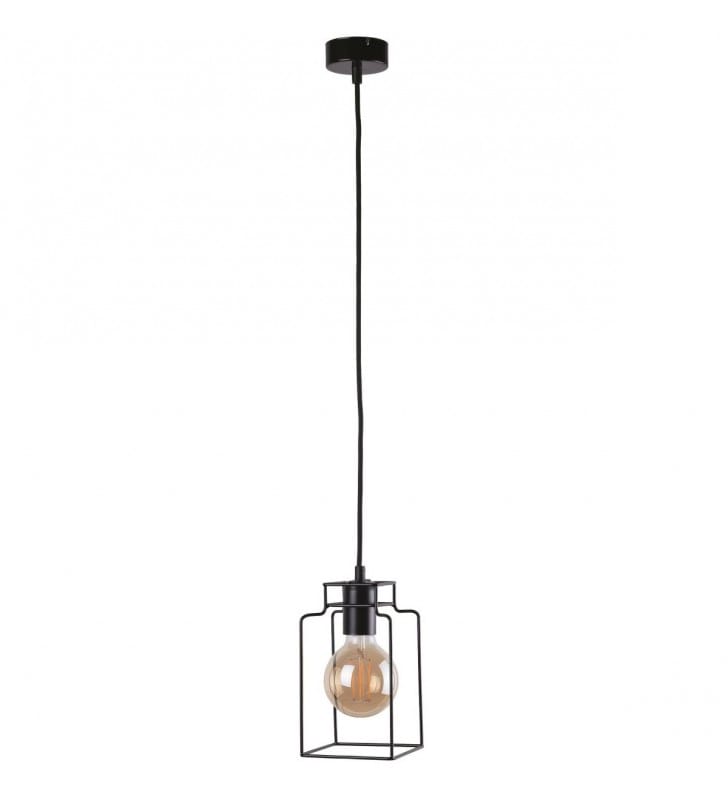 Lampa wisząca Fiord minimalistyczna nowoczesna klosz czarny z drutu