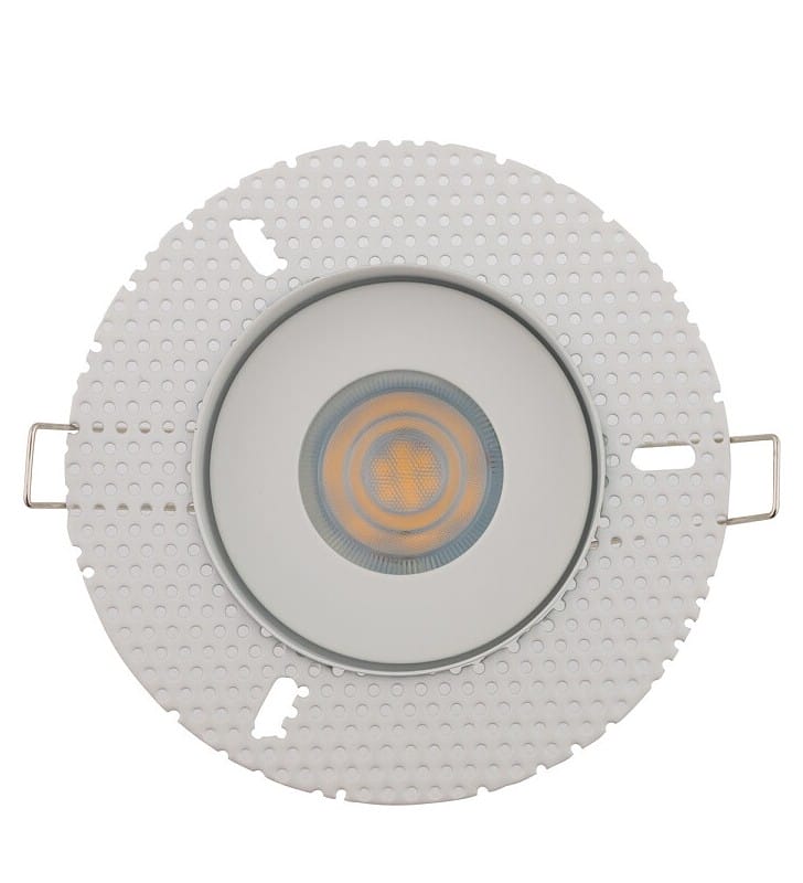 Echo biała lampa sufitowa do wbudowania podtynkowa łazienkowa szczelność IP54 GU10