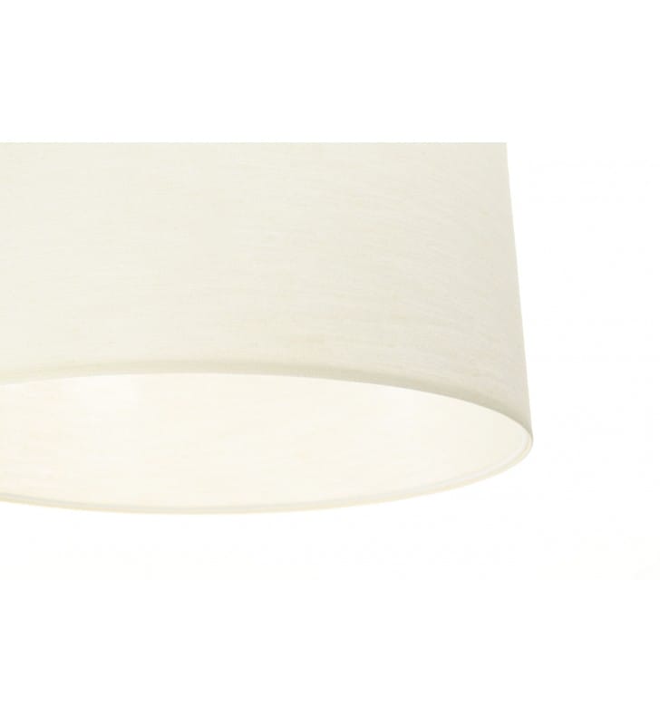 Okrągła duża lampa wisząca z białym abażurem Kenda 60cm do salonu sypialni jadalni kuchni