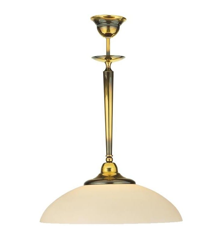 Lampa wisząca sufitowa Onyx Opal złota elegancka stylowa klasyczna wykonana z mosiądzu