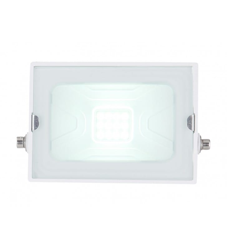 Biała lampa ścienna zewnętrzna Helga LED reflektor naświetlacz IP65 6000K