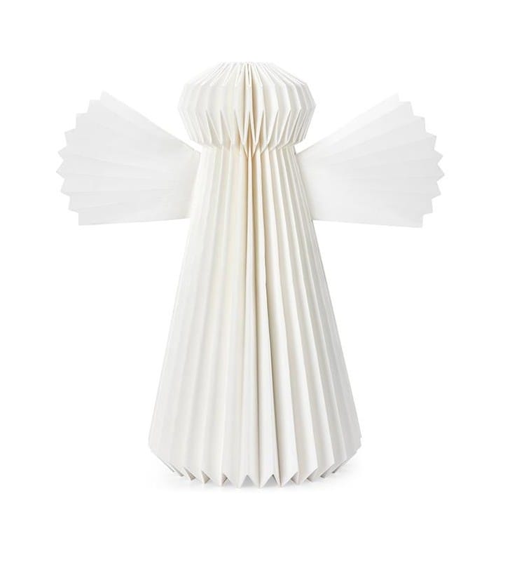 30cm biały papierowy aniołek z podświetleniem lampka dekoracyjna anioł 1xE14