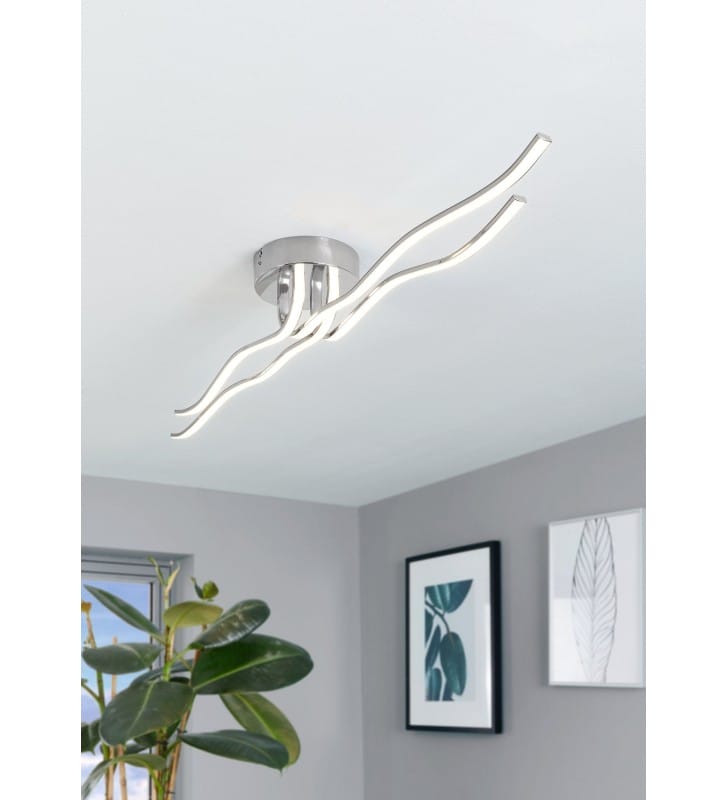 Długa nowoczesna lampa sufitowa Roncade LED do salonu sypialni na przedpokój hol