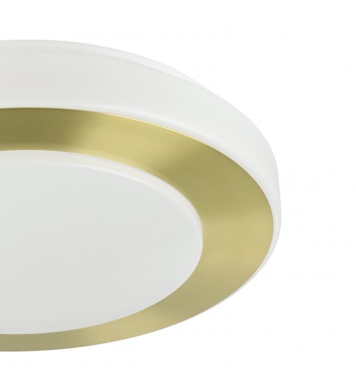 Carpi LED okrągły 30cm plafon do łazienki mosiądz szczotkowany IP44 900369 Eglo- OD RĘKI