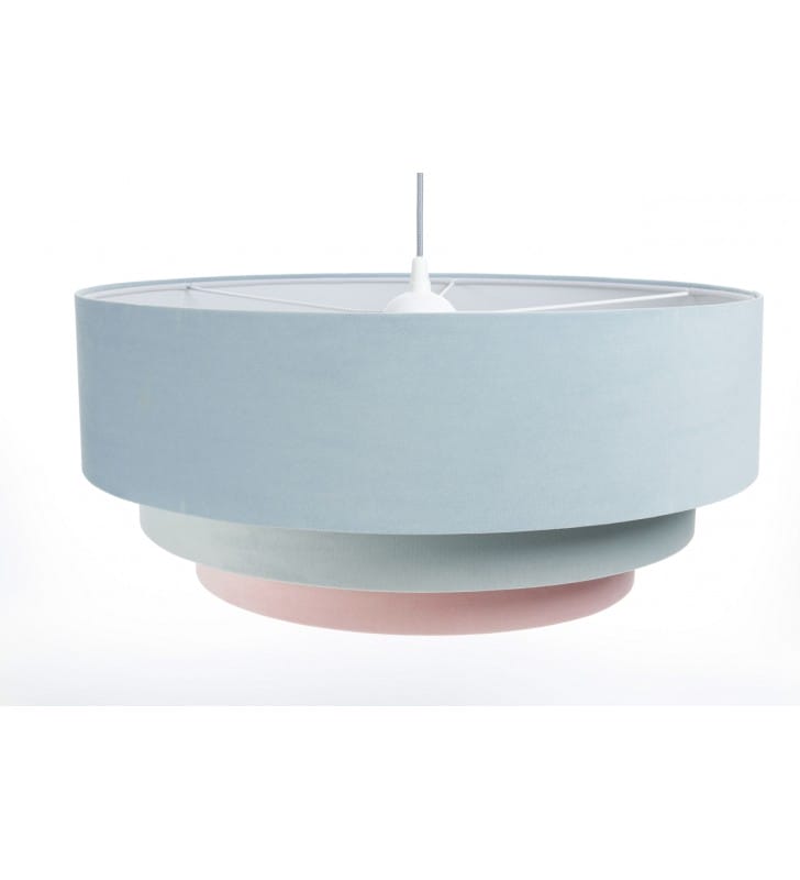 Lampa wisząca Akins jasna kolorowa abażur kaskadowy do sypialni salonu