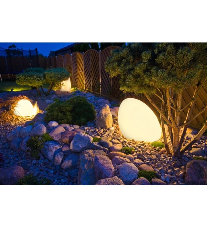 Lampa ogrodowa Stone biała przenośna nowoczesna z przewodem Nowodvorski