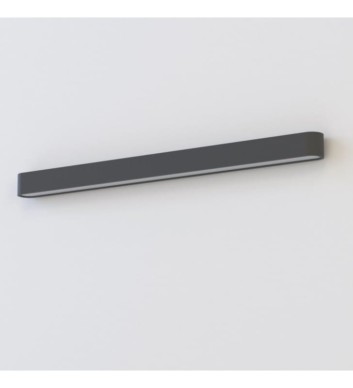 93cm grafitowy podłużny kinkiet Soft Graphite T8 LED świeci w górę i w dół Nowodvorski