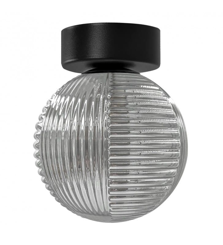 Fado mała szklana lampa sufitowa kula do pomieszczenia gospodarczego na przedpokój do pralni